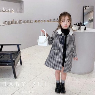 (SIÊU PHẨM) ÁO KHOÁC DẠ DÁNG DÀI HÀN QUỐC CHO BÉ GÁI V133, NAMKIDSHOP
