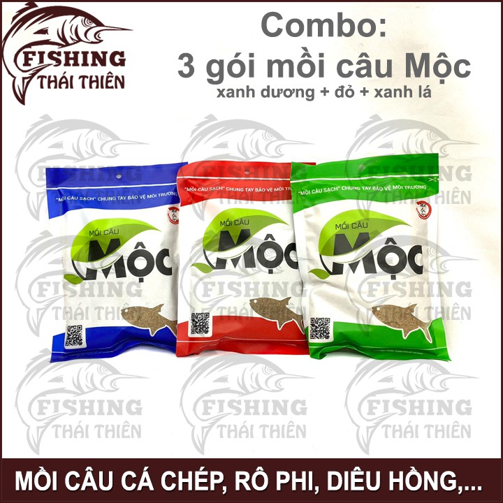 Combo 3 gói mồi câu cá Mộc