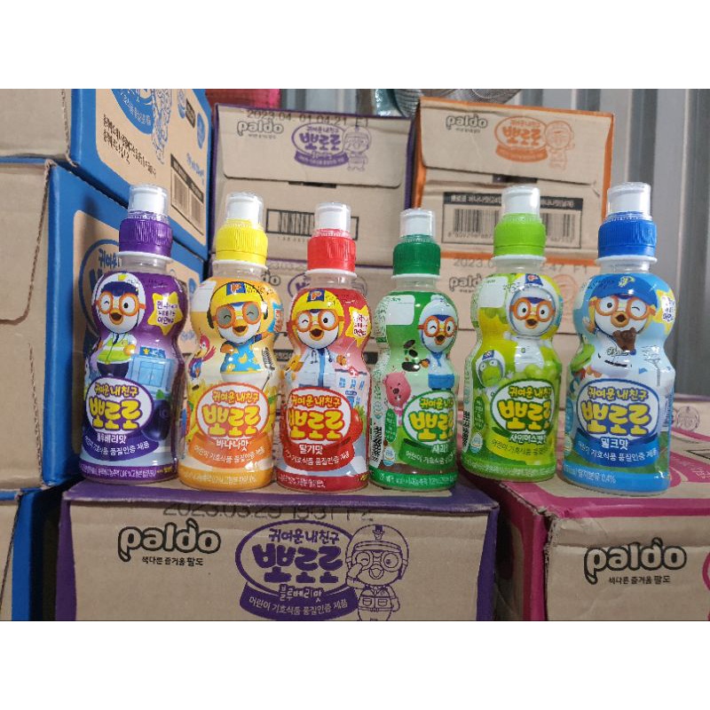 NƯỚC TRÁI CÂY HÀN QUỐC PORORO HÀN QUỐC CHAI 235ML