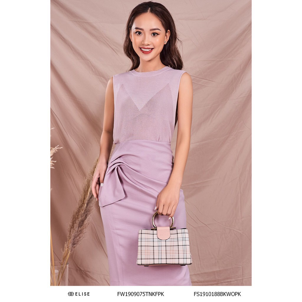 Jupe hồng ly sườn Elise