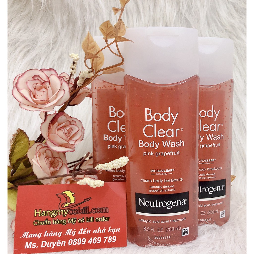 (có bill nhập) Sữa Tắm Mụn Neutrogena Body Clear Body Wash -250ML | BigBuy360 - bigbuy360.vn