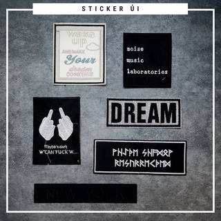 Sticker ủi áo Cao cấp - CÓ SẴN KEO ỦI - sticker vải dùng làm miếng vá áo, phụ kiện trang trí quần áo, balo, giày, nón