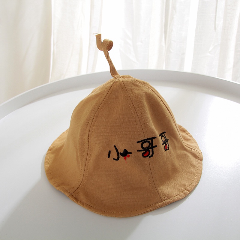 Nón che nắng thời trang thêu chữ cho bé gái và bé trai vòng đầu nón 50Cm 3 màu