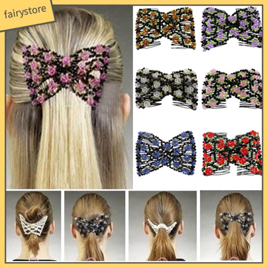 Lược cài tóc kiểu dáng hoa hồng thời trang thanh lịch dành cho nữ