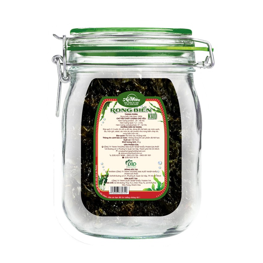 [THỰC PHẨM SẠCH] Rong Biển Khô An Nhiên, Thực Phẩm Chay Dinh Dưỡng, Rau Sạch Healthy, Đồ Ăn Chay | BigBuy360 - bigbuy360.vn