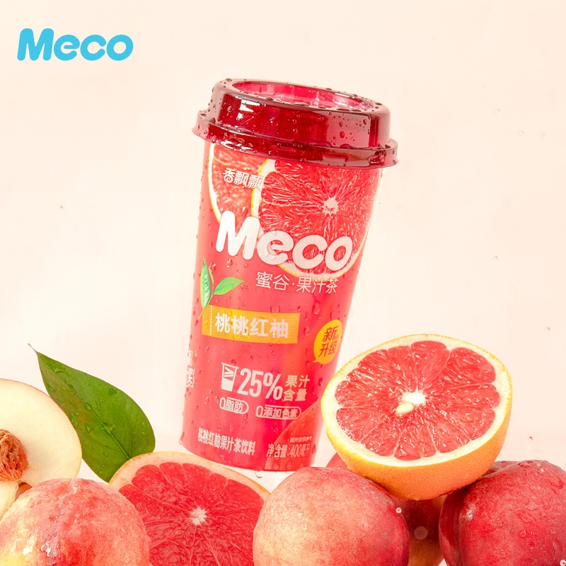 [Hàng Nhập Khẩu] Trà Hoa Quả Meco Vị Đào Bưởi 400ml