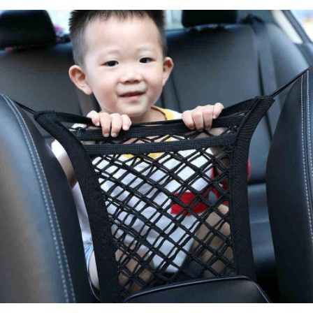 Túi Lưới Đựng Khăn Giấy Gắn Ghế Xe Hơi Tiện Lợi