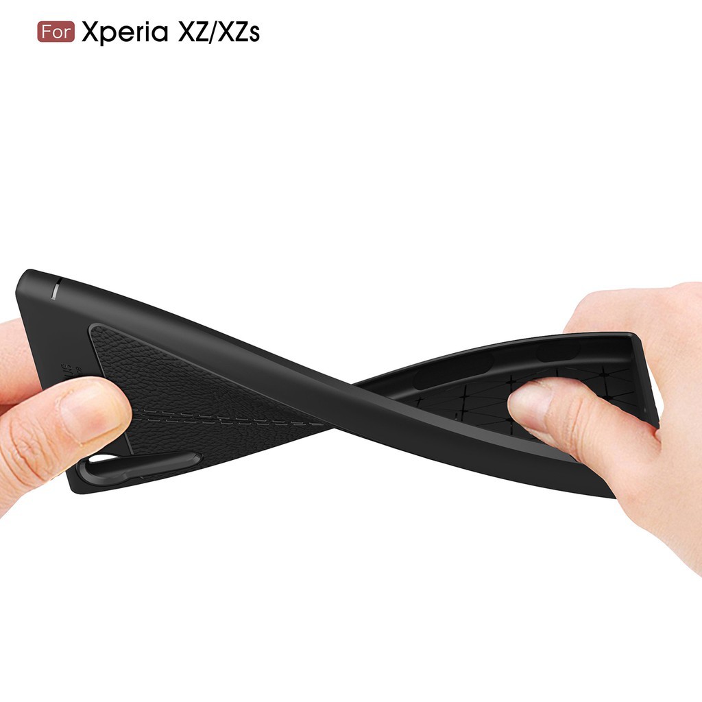 Ốp lưng vân da nhựa mềm thời trang cho điện thoại Sony Xperia XZ/XZs