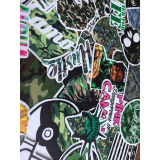 Combo hình dán trang trí chủ đề Camo - Lính