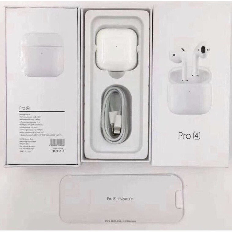 🌟AIRPODS PRO 4🌟🌟Tai Nghe Airpod Pro4 Phiên Bản Cao Cấp,Cảm Ứng Bluetooth 5.0, Đổi Tên Định Vị Chuẩn (BẢO HÀNH 12 THÁNG)