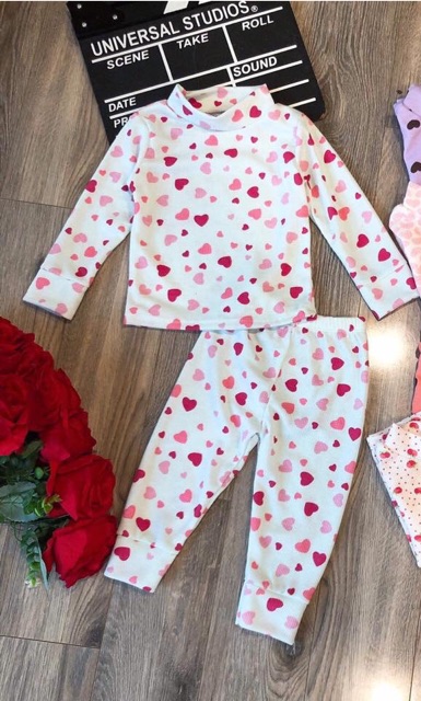 Bộ cotton xuất nhật cho bé gái