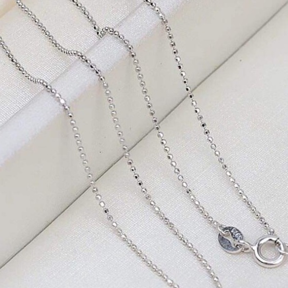 Dây chuyền bạc dây bi sợi mảnh xinh xinh Van Jewelry V10291