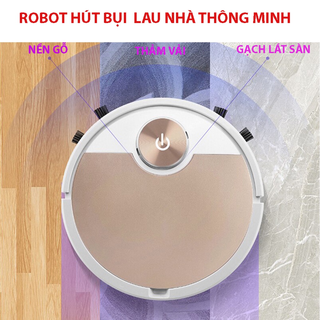 Máy Hút Bui, Robot Hút Bụi Lau Nhà ES06. Lực Hút Mạnh Mẽ, Cảm Biến 1 Chạm, Điều Khiển Qua App, Bảo Hành 12 Tháng!