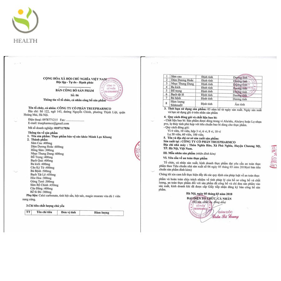 Mãnh lực khang plus bổ thận tráng dương tăng cường sinh lý testosterons nam giới - Healthy Pharmacy