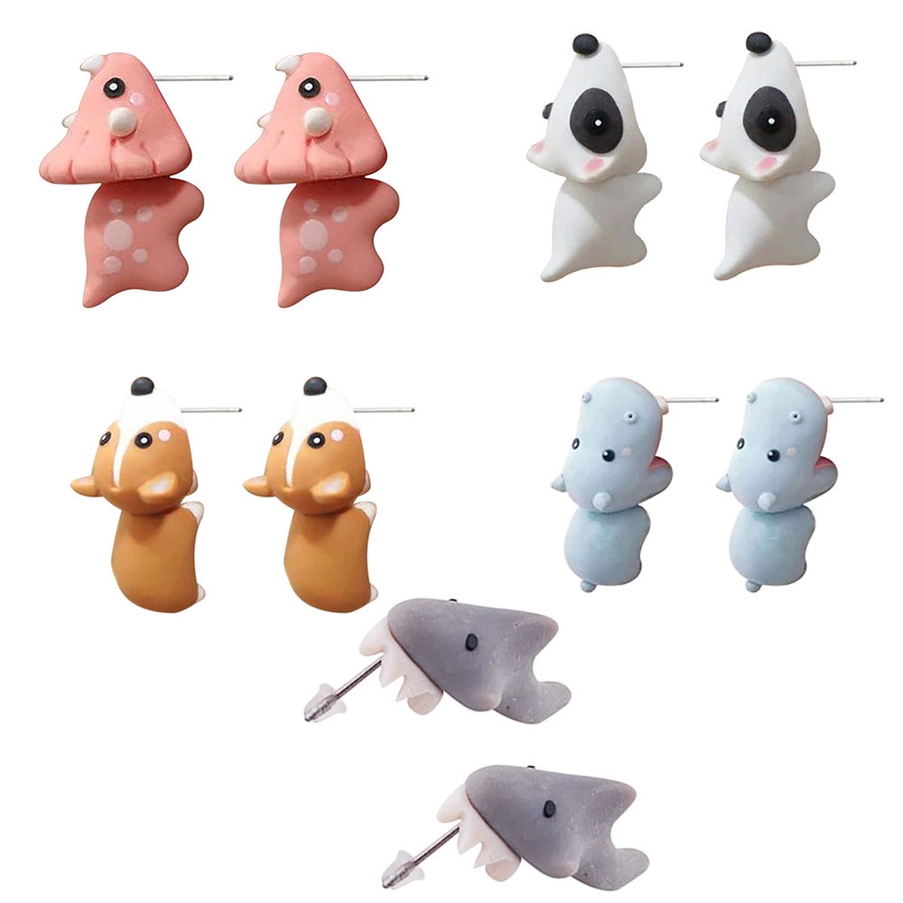 Khuyên tai hình động vật 3d xinh xắn thời trang cho nữ