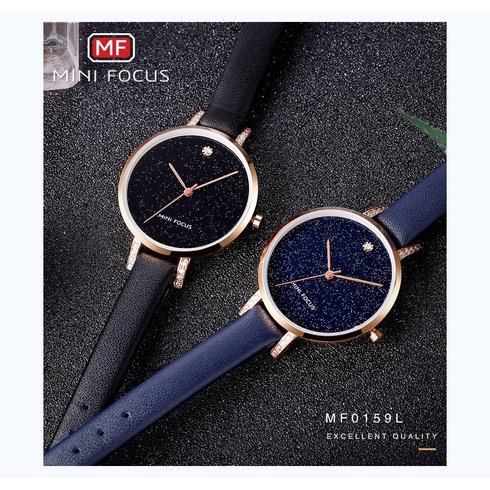 Đồng hồ nữ Mini Focus MF159L dây da cao cấp "NGÂN HÀ TRÊN TAY"