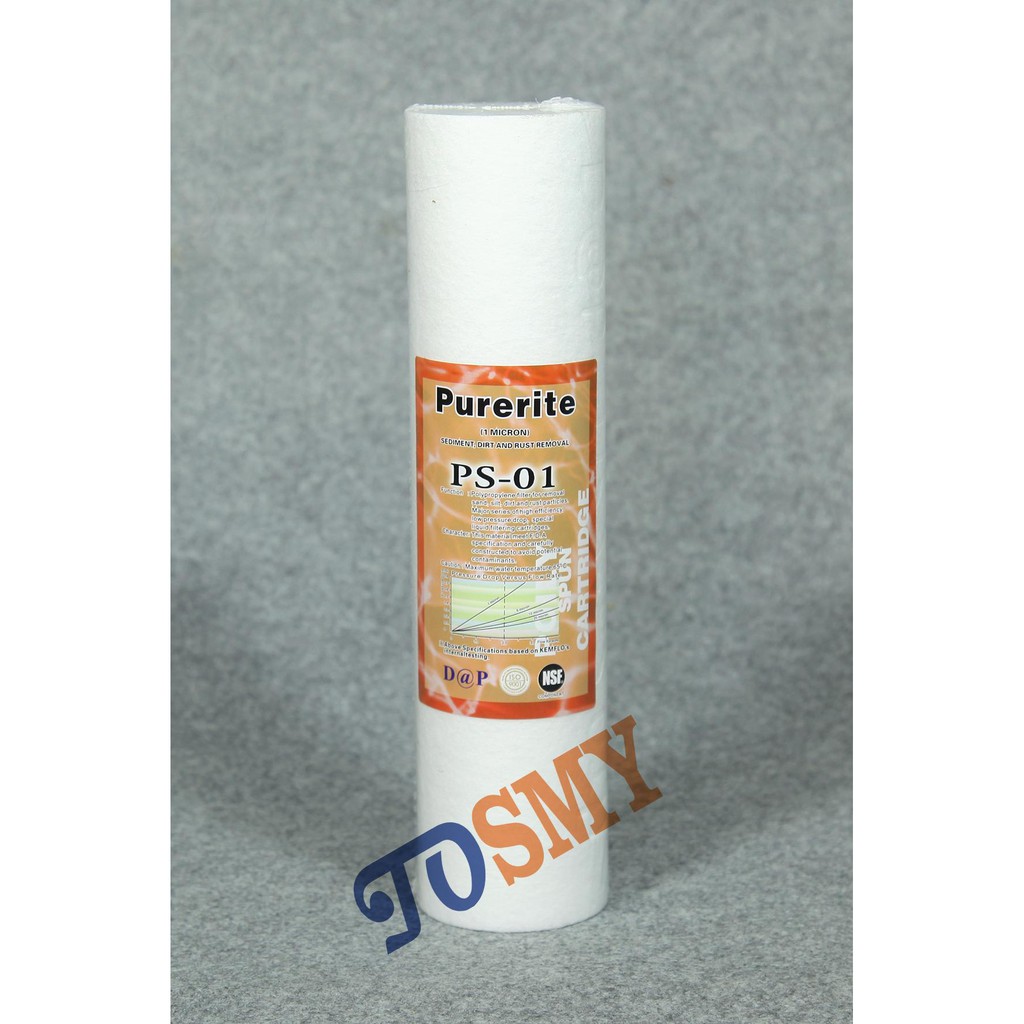 Lõi lọc nước PP 1 micron dùng cho máy lọc nước RO hoặc lọc thô 10 inch