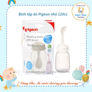 Bình tập ăn có muỗng Pigeon 120cc