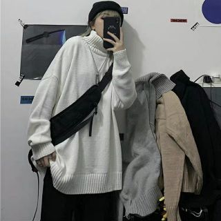 [ CÓ SẴN ] ÁO LEN CỔ LỌ UNISEX