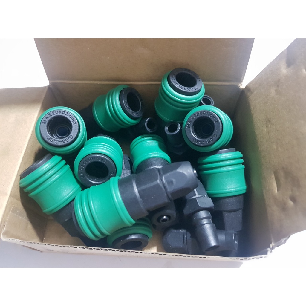 Bộ đầu nối nhanh dây hơi, bộ chia khí nén 2 chạc, 3 chạc CHZJ, khớp nối nhanh tự động khóa bằng nhựa thép đặc chủng