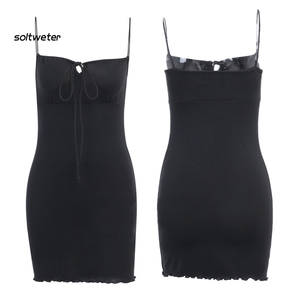 Đầm Hai Dây Ôm Body Quyến Rũ Cho Nữ