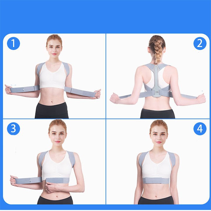 Đai Chống Gù Có Nẹp cải thiện cột sống Chính Hãng，Chữa gù lưng hiệu quả，Xoa bóp lưng