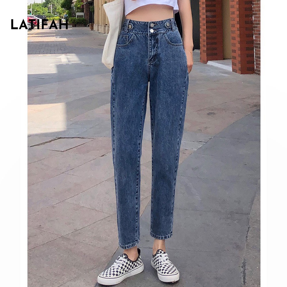 Quần baggy jeans nữ LATIFAH form rộng 2 bách nhọn QD015 ulzzang phong cách hàn quốc