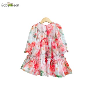 Váy Đầm Tơ Giấy Cao Cấp Bé Gái BabyBean