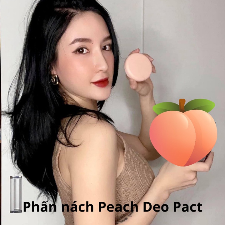 Phấn Nách Đào Peach Deo Pact, Phấn Nách So Natural Hàn Quốc Bột Khô Hương Đào Ngăn Ngừa Hôi Nách Bã Nhờn 10g