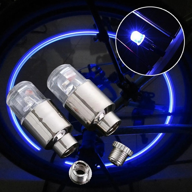 Nắp Van Bánh Xe Có Đèn LED Độc Đáo Trang Trí Xe Hơi / Xe Máy