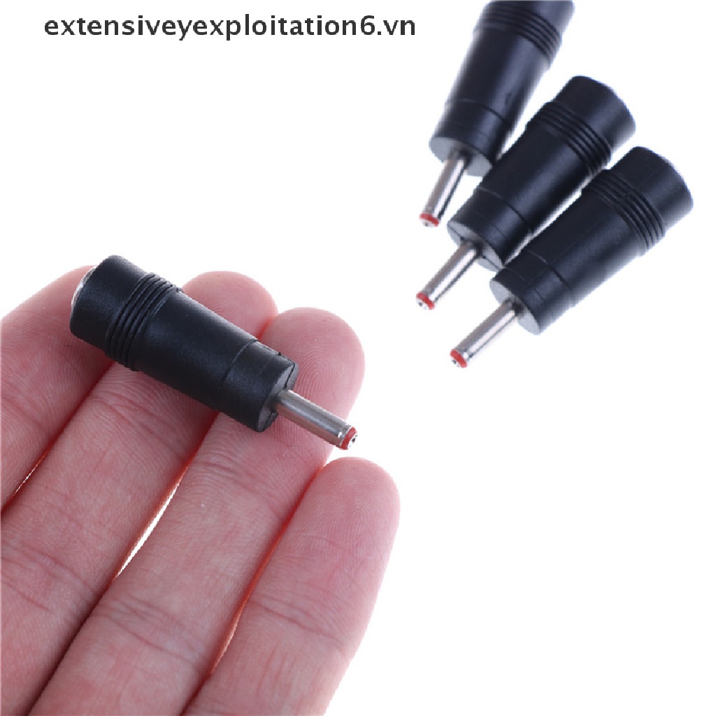 Set 4 Đầu Nối Chuyển Đổi Nguồn Điện DC 3.5x1.35mm Male Sang 5.5x2.1mm Female