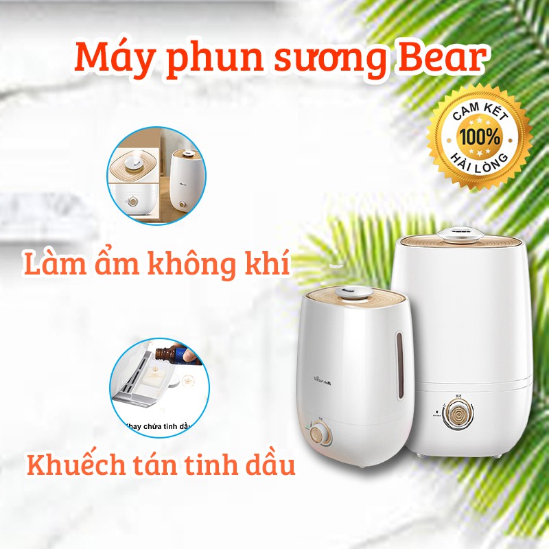 [CHÍNH HÃNG BEAR] Máy phun sương, máy tạo ẩm không khí, khuếch tán tinh dầu Bear thể tích 5L - BẢO HÀNH 12 THÁNG