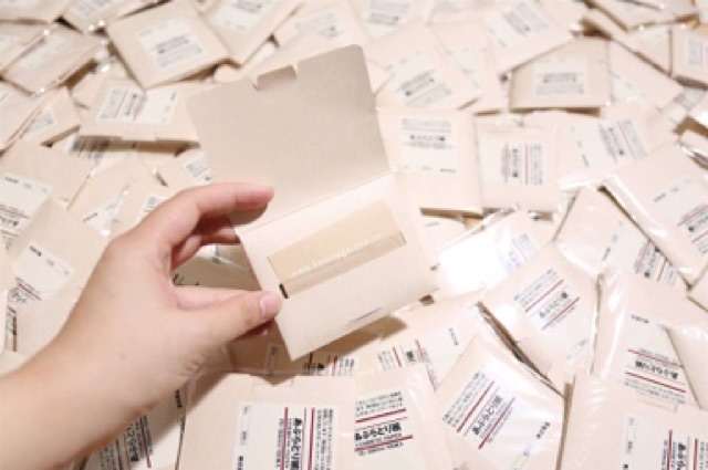 (Chuẩn bill Nhật) Giấy thấm dầu Muji Cosmetic Paper  nội địa Nhật Bản