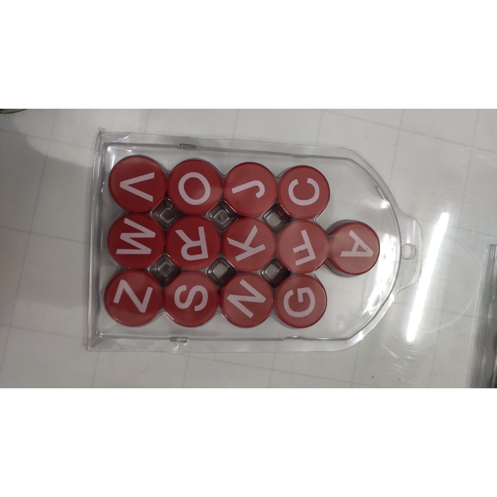 Bộ chữ số Nam châm 30mm cao cấp vỉ 26 chữ cái hít siêu mạnh