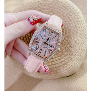 Đồng hồ franck muller nữ dây da mâm sôi siêu chảnh  - Frank muller geneve