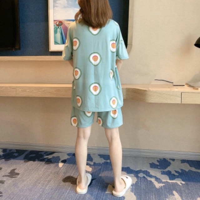 Bộ đồ ngủ thun thái hình bơ | BigBuy360 - bigbuy360.vn