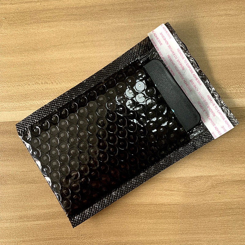 Phong Bì Màu Đen Bằng Polyethylene Chống Sốc Chống Thấm Nước Kích Thước 11*13cm