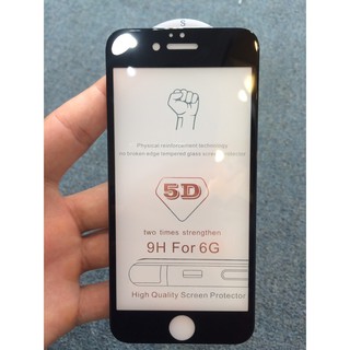 Dán cường lực 5D Full màn IPhone 6-6s-6 Plus-7-7 plus-8-8 Plus