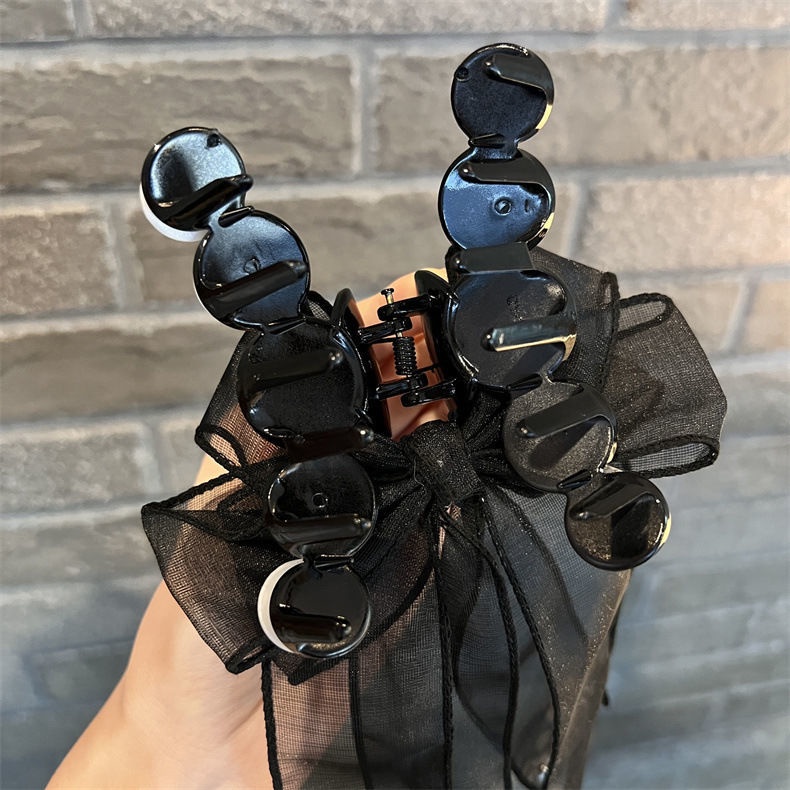 Kẹp Tóc Ruy Băng Nơ Ren Thời Trang Hàn Quốc