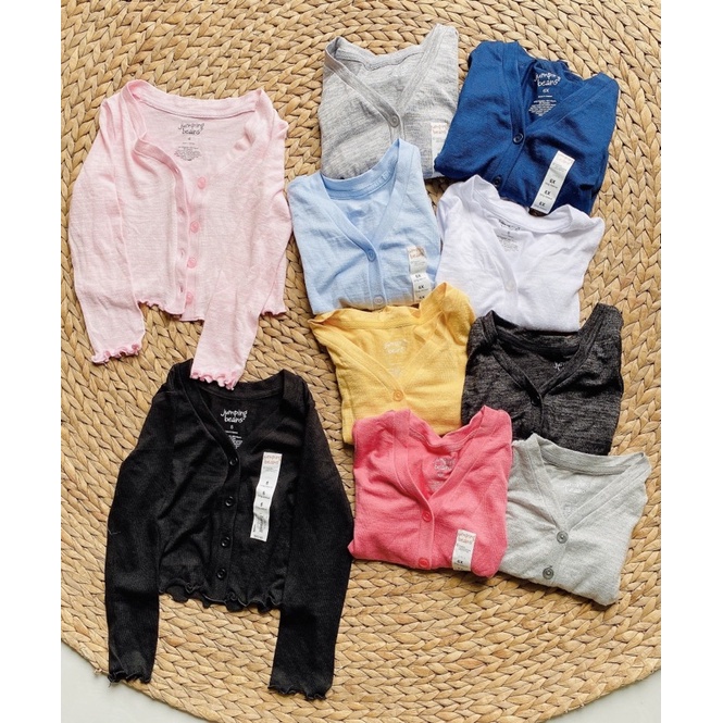 Áo khoác cardigan bé gái 2-7Y xuất dư Cat Jack Áo khoác mỏng nhẹ cho bé size đại từ 2 đến 10 tuổi - KGB