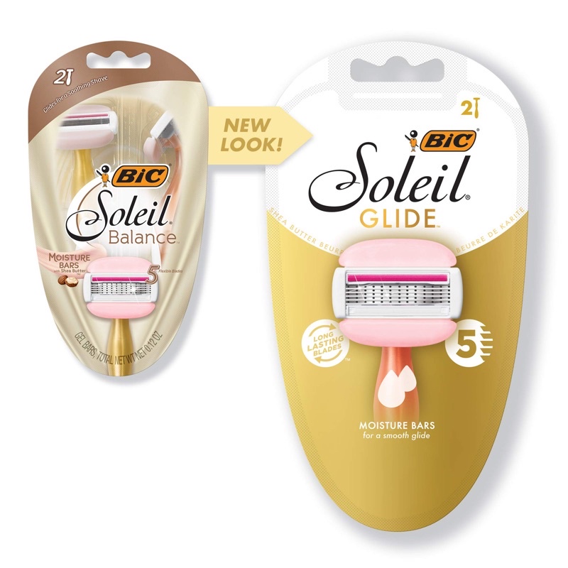 [BILL MỸ] SET 2 DAO CẠO NỮ ĐẦU BƠ BIC SOLEIL