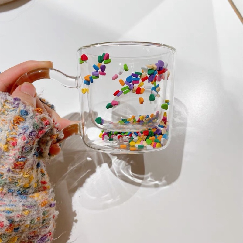 Ca nước kim tuyến hình trái tim dễ thương cho bé gái