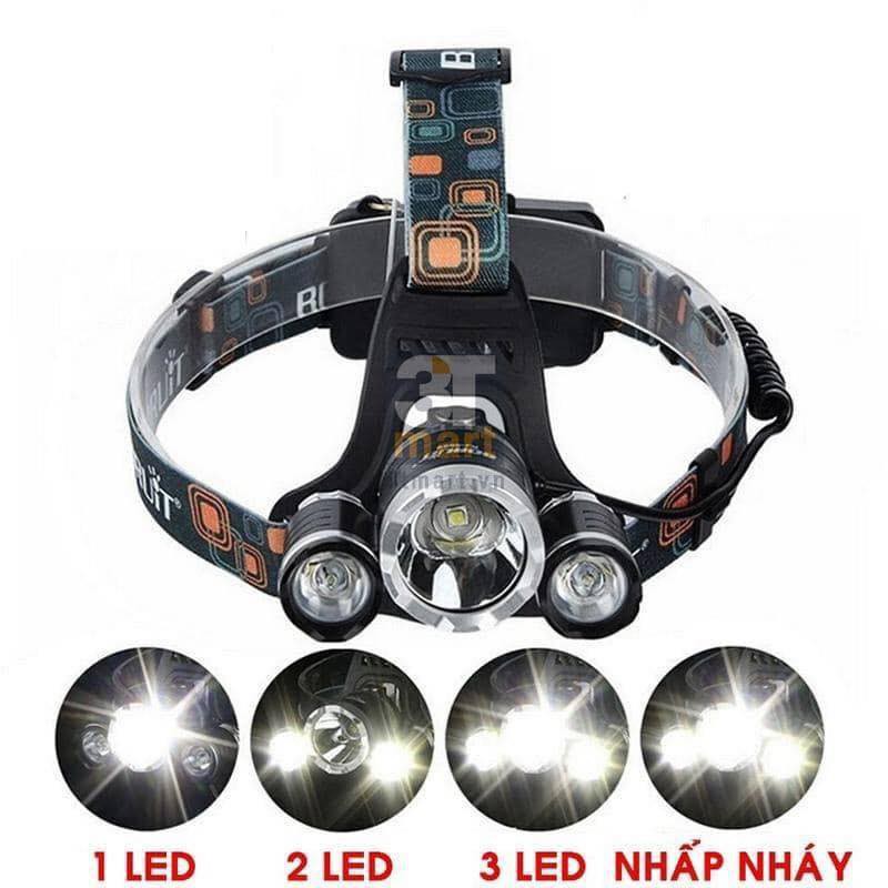 ĐÈN PIN ĐỘI ĐẦU 3 BÓNG SIÊU SÁNG