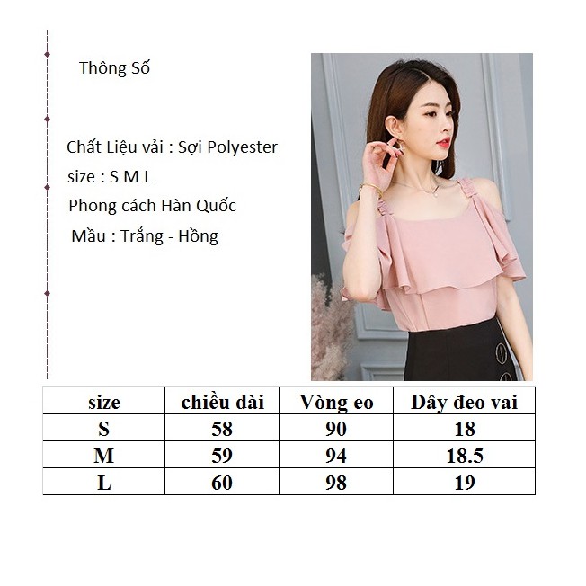 [CÓ QUÀ TẶNG] Áo Kiểu Trễ Vai Hot Trend - Áo 2 dây trễ vai bèo Phong Cách Hàn Quốc A6.149