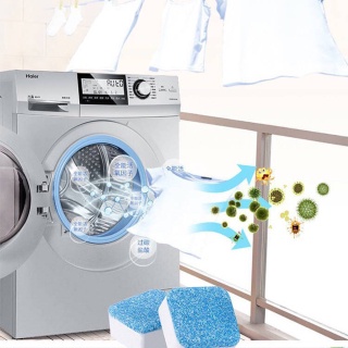 Hộp 12 VIÊN TẨY LỒNG MÁY GIẶT Diệt Khuẩn, Khử Mùi, Tẩy Chất Cặn Hiệu Quả