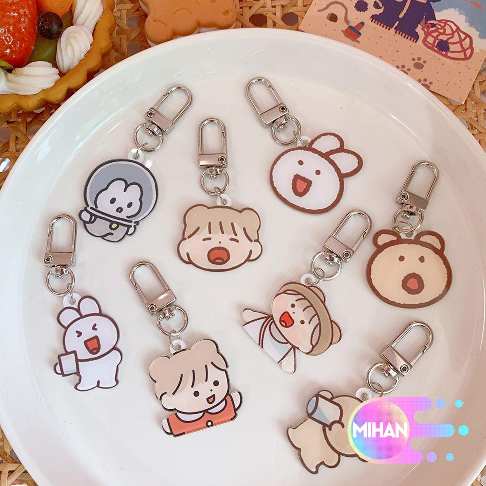 Móc khóa trang trí hình gấu thỏ dễ thương MIHAN1