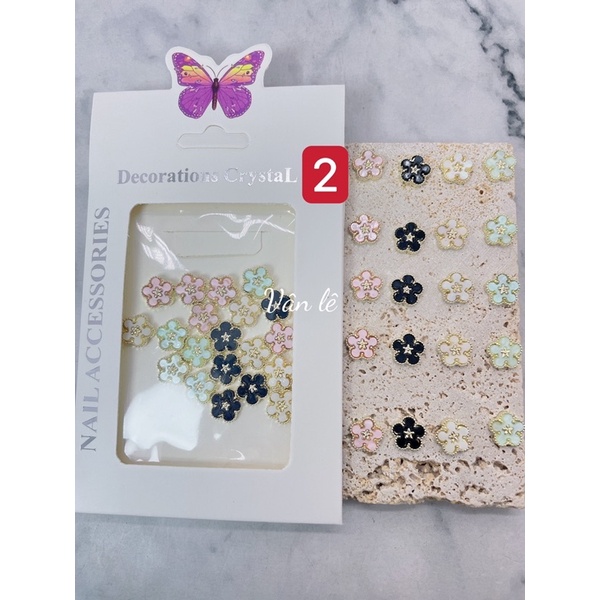 phụ kiện charm nail gắn móng tay nail