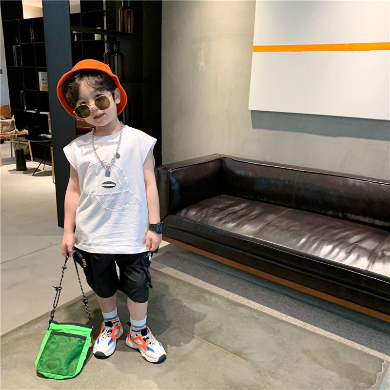 Áo thun sát nách bé trai, áo phông Hàn Quốc