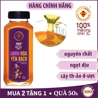 Mật ong nguyên chất Honimore hoa Yên Bạch 500g - mật ong rừng tăng cường sức đề kháng, tốt cho dạ dày, làm đẹp da