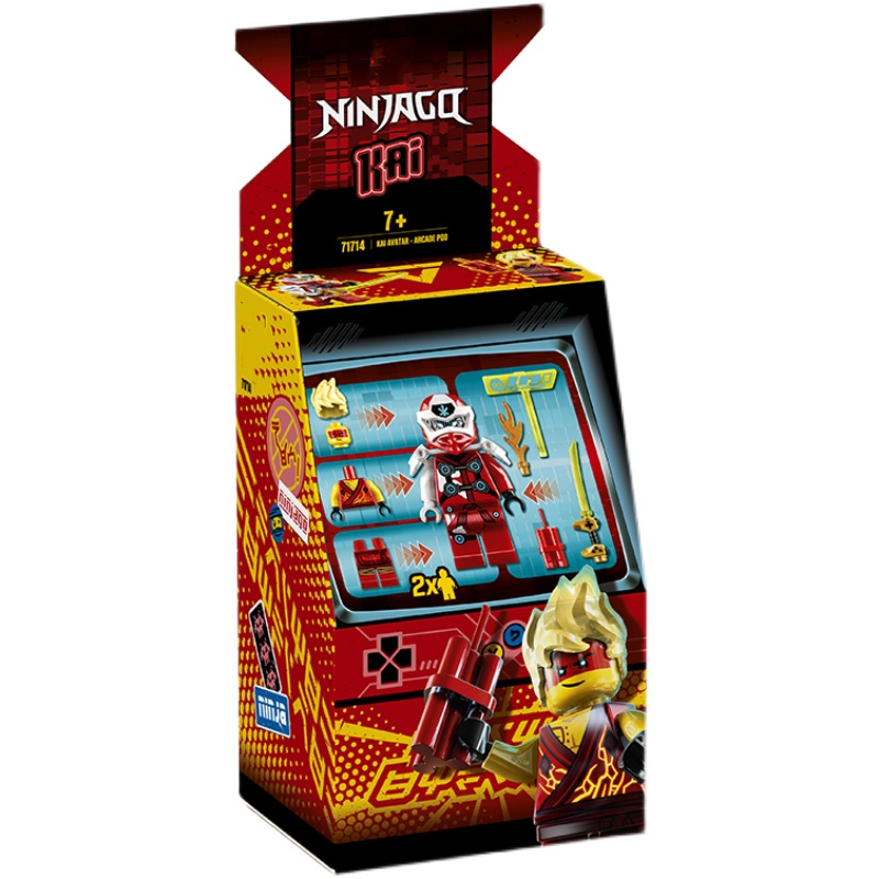 Lego Ninjago loạt trò chơi arcade Kay's arcade minifigure Lloyd spin top lắp ráp các khối xây dựng đồ chơi cậu bé